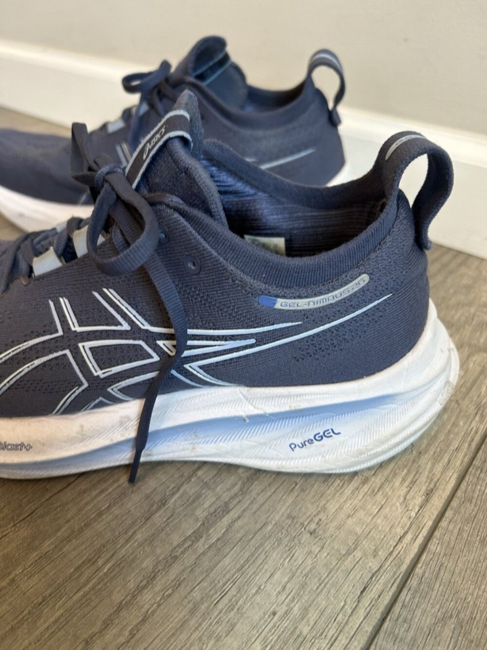 Asics Gel Nimbus 26 Running Shoes Women Sz 10.5 Blue FF Blast+ PureGEL Sneakers - Picture 3 of 16